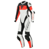 combinaison dainese imatra 1pc perf. lady blanc rouge fluo