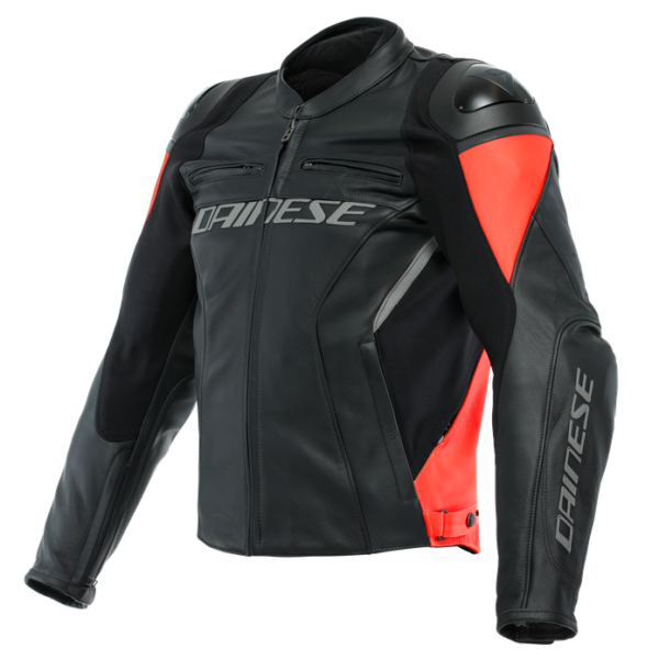 Blouson dainese racing noir rouge fluo