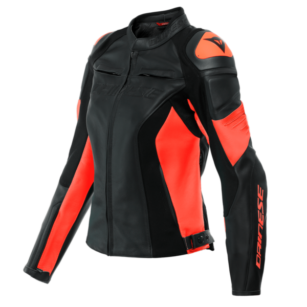 Blouson Dainese RACING 4 LADY rouge fluo