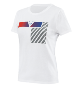 t-shirt dainese illusion blanc