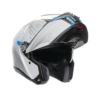 casque agv tourmodular blanc bleu