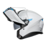 casque agv tourmodular blanc bleu s