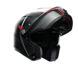 casque agv tourmodular noir rouge
