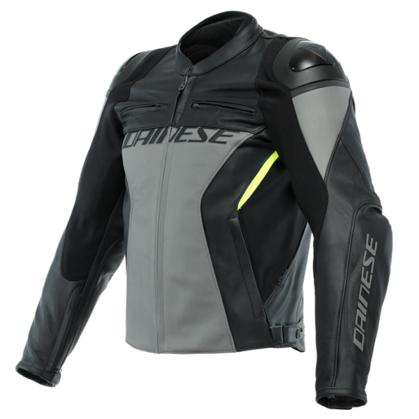 blouson dainese racing 4 gris et jaune fluo