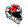 casque agv k3 bubble gris