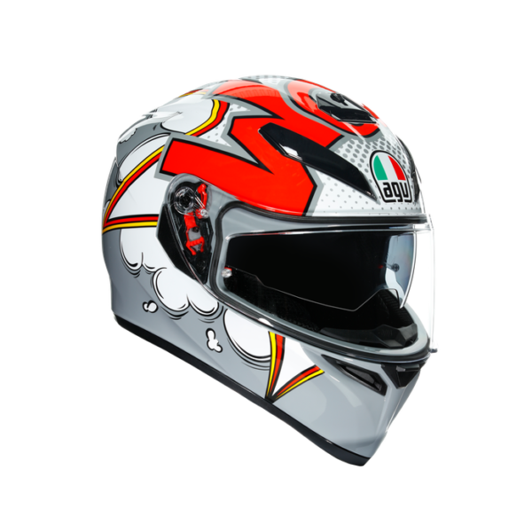 casque agv k3 bubble gris