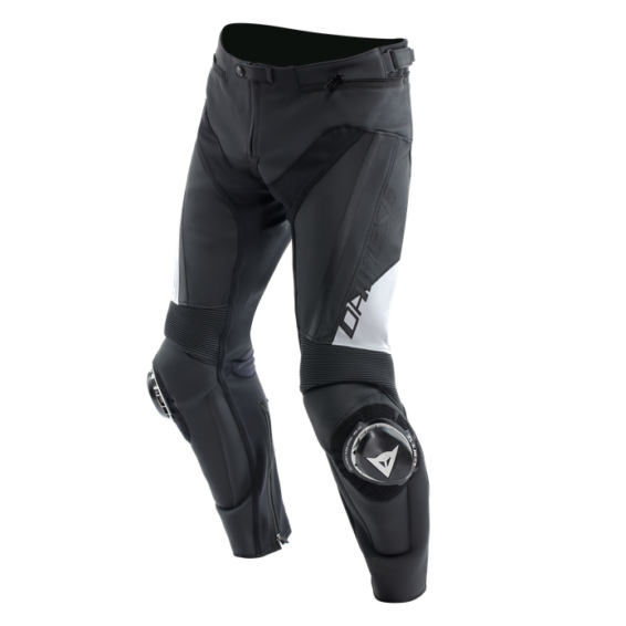 Pantalon Dainese en cuir delta 4 BLANC